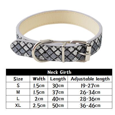 Odiniai šunų antkakliai, saugai reguliuojami rausvos spalvos odiniai PU blizgūs prabangūs šunų antkakliai, skirti mažo vidutinio dydžio šunų šuniukų priedams