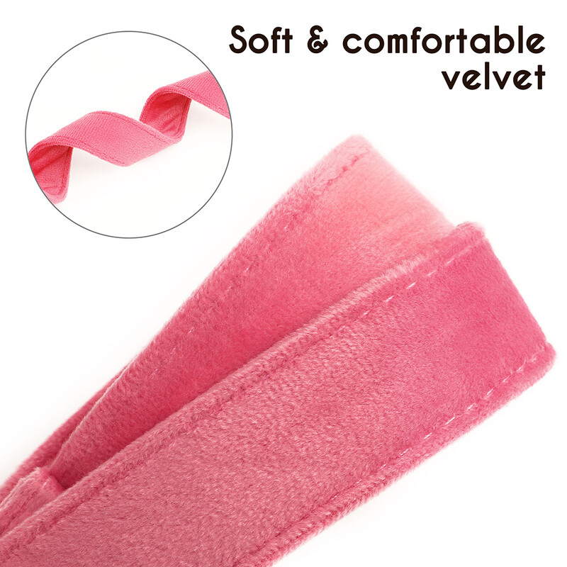 Asmeninis aksominis šunų antkaklis Super Minkštas Šunų ID Sagtis Antkakliai Graviruoti Vardo Naminių gyvūnėlių karoliai, Reguliuojami mažiems vidutinio dydžio šunims