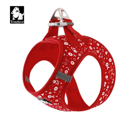 TRUELOVE TLH3016 Liemenės tipo lengvi naminių gyvūnėlių diržai, skirti lauko veiklai, nailono tamprus audinys 3M atspindintis titano D formos sagtis