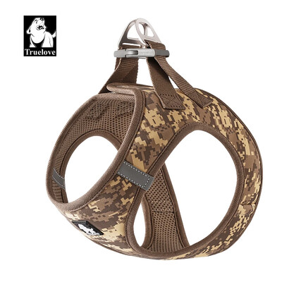 TRUELOVE TLH3016 Liemenės tipo lengvi naminių gyvūnėlių diržai, skirti lauko veiklai, nailono tamprus audinys 3M atspindintis titano D formos sagtis