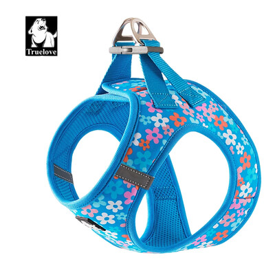 TRUELOVE TLH3016 Liemenės tipo lengvi naminių gyvūnėlių diržai, skirti lauko veiklai, nailono tamprus audinys 3M atspindintis titano D formos sagtis
