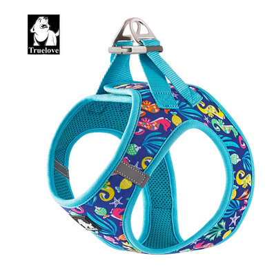 TRUELOVE TLH3016 Liemenės tipo lengvi naminių gyvūnėlių diržai, skirti lauko veiklai, nailono tamprus audinys 3M atspindintis titano D formos sagtis