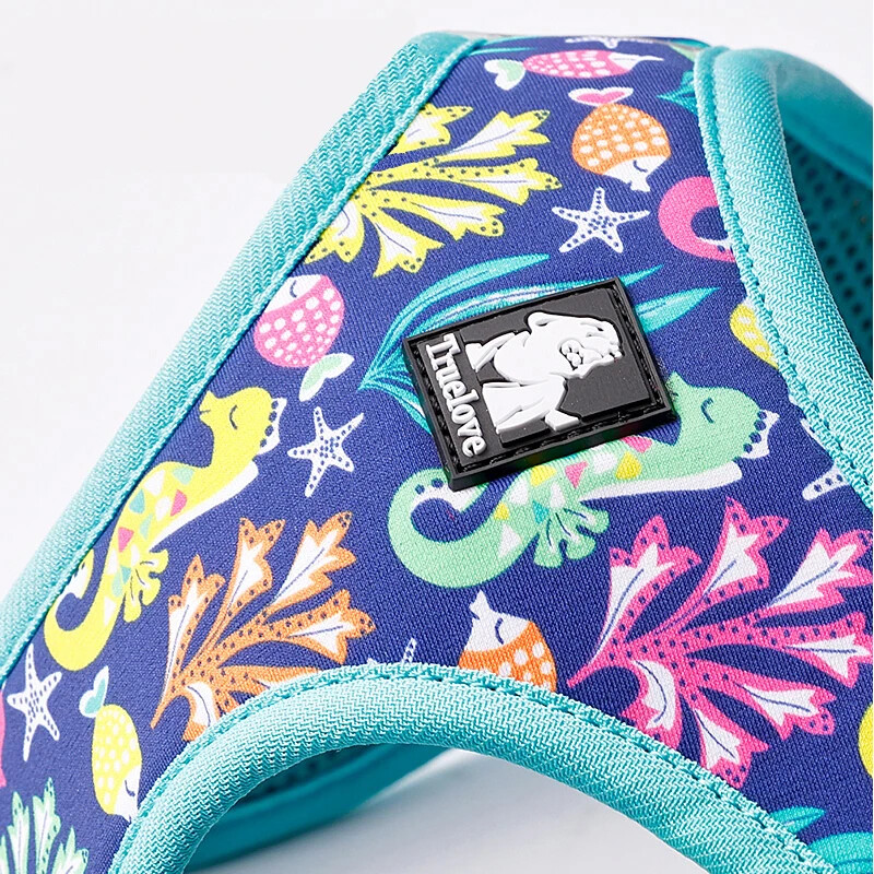 TRUELOVE TLH3016 Liemenės tipo lengvi naminių gyvūnėlių diržai, skirti lauko veiklai, nailono tamprus audinys 3M atspindintis titano D formos sagtis