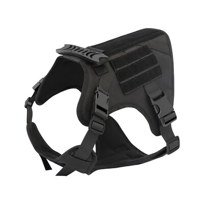 Taktinė tarnybinė šunų liemenė dideliems ir vidutiniams šunims Reguliuojama šunų liemenė skirta treniruotėms pėsčiomis