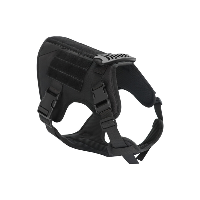 Taktinė tarnybinė šunų liemenė dideliems ir vidutiniams šunims Reguliuojama šunų liemenė skirta treniruotėms pėsčiomis