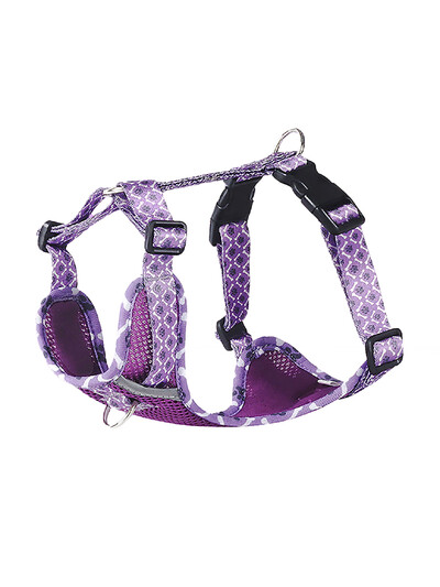 Kvėpuojantis tinklelio spausdintas šunų diržas Patogi naminių gyvūnėlių liemenė Mažas ir vidutinis reguliuojamo dydžio šuniui