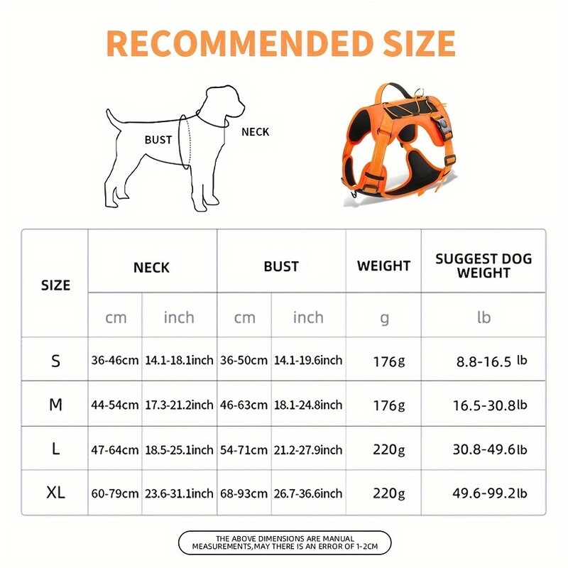 Suņu iejūga, Regulējama No-Pull Comfort-Fit No-Pull - Regulējama, atstarojoša veste lielām šķirnēm - Ideāli piemērota piedzīvojumiem brīvā dabā