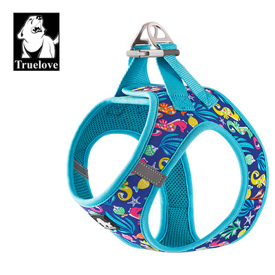 Truelove Pet Harness Μαλακό πλέγμα αέρα Ρυθμιζόμενο αντανακλαστικό γιλέκο για κατοικίδια Μικρές και μεσαίες ράτσες χωρίς ρυθμιζόμενο λουρί για σκύλους TLH3016