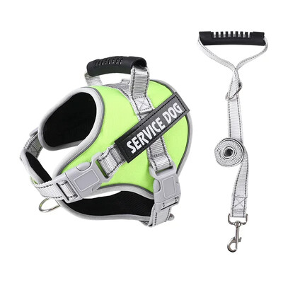 Tarnybiniai šunų diržai su individualia ID žyma Reguliuojami šunų diržai šunų liemenės pavadėlis dideliems šunims Lauko šunų dresūros priedai