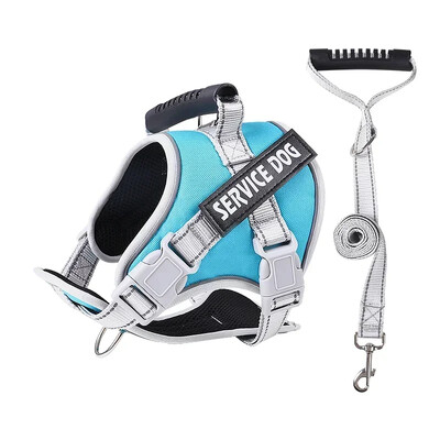 Tarnybiniai šunų diržai su individualia ID žyma Reguliuojami šunų diržai šunų liemenės pavadėlis dideliems šunims Lauko šunų dresūros priedai