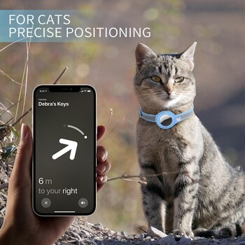 Кожени регулируеми нашийници за домашни любимци за Apple Airtag Location Tracker Dog Cat Anti-lost Reflective Protection Case For Airtags Collar