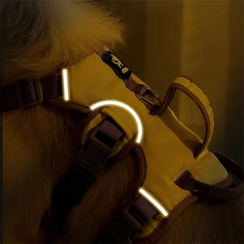 Patvarūs naminių šunų liemenių diržai, sprogimui atsparūs didelių šunų diržai, šviesą atspindintys prancūzų buldogų antkakliai aviganių šunų vaikščiojimo reikmenys