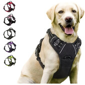 No Pull Harness priekinis segtukas para cão grande, Heavy Duty, Reflexivo, fácil controle, alça ir andando