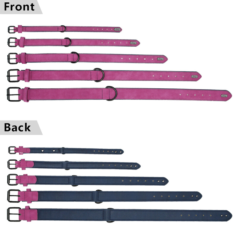 Didelis šunų antkaklis Minkštas paminkštintas šunų antkaklis Patvarus tikros odos naminių gyvūnėlių karolių antkaklis dideliems šunims rotveilerio labradoro pitbuliui