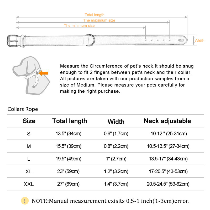 Didelis šunų antkaklis Minkštas paminkštintas šunų antkaklis Patvarus tikros odos naminių gyvūnėlių karolių antkaklis dideliems šunims rotveilerio labradoro pitbuliui