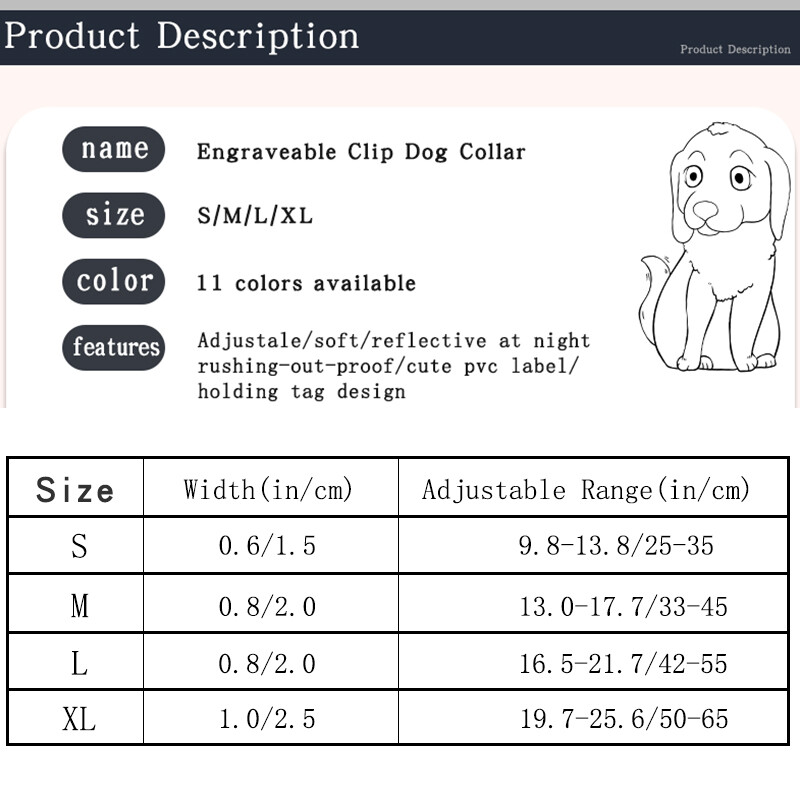 CP399 mīksta, ērta polsterēta gravēšanas sprādze, atstarojoša, regulējama izturīga neilona augstas kvalitātes mājdzīvnieku suņu kaklasiksna