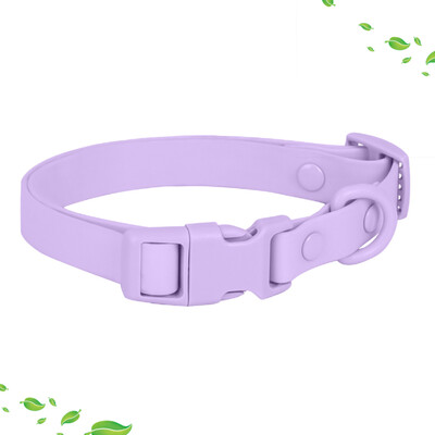 CP442 Luksusa modes PVC ūdensizturīgs rūsas necaurlaidīgs mazgājams regulējams izturīgs visu izmēru mājdzīvnieku suņu kaklasiksnu komplekts