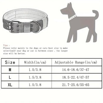 Comfort-Fit Heavy-Duty Nylon Dog κολάρο-Ρυθμιζόμενο, με επένδυση για εκπαίδευση και περπάτημα, ιδανικό για μεσαίους και μεγάλους σκύλους