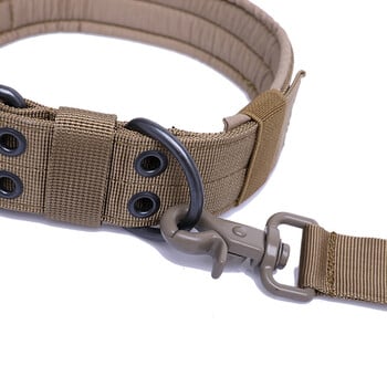 Ρυθμιζόμενο κολάρο σκύλου Classic Reflective Training Military Dog Collar Nylon Heavy Duty Tactical Dog Collar German Shepherd