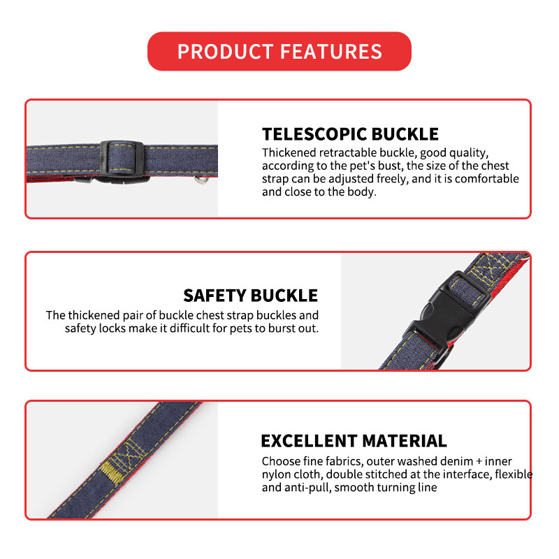 Asmeninis augintinio antkaklis dideliam šuniui Džinsinis antkaklis šuniui Džinsinis šuns karoliai Katės antkaklis Reguliuojamas antkaklis augintiniui