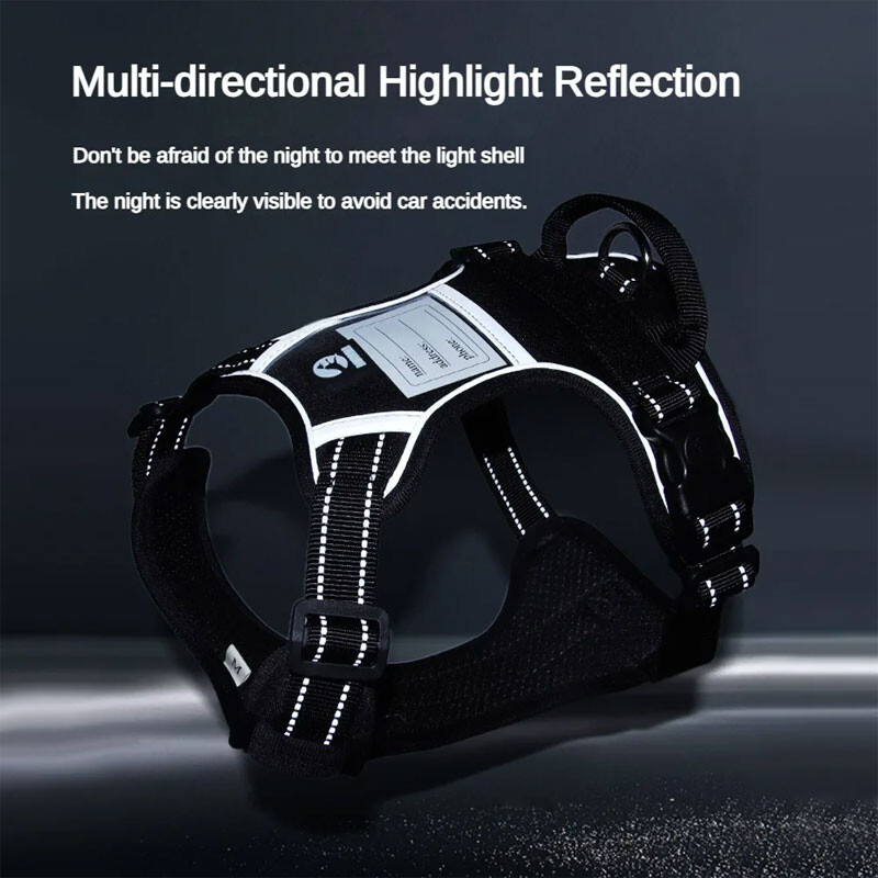 Nova škrinja za kućne ljubimce i prsluk za 2024. Reflektirajuće uže za vuču za pse Putovanje na posao Protiveksplozivno punjenje Škrinja za pse i prsluk s ID oznakom