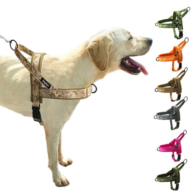 No Pull Dog Harnesses Διχτυωτή επένδυση Ρυθμιζόμενο γιλέκο εκπαίδευσης για πεζοπορία κατοικίδιων για μικρά μεσαία μεγάλα σκυλιά Ανακλαστικό νάιλον λουρί