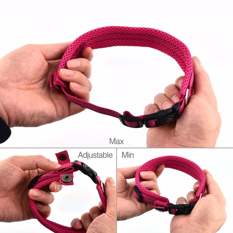 Neilona suņu kakla siksnas, ērtas, regulējamas, polsterētas, atstarojošas mājdzīvnieku suņu kaklasiksnas kaklarota suņu apmācībai ārā