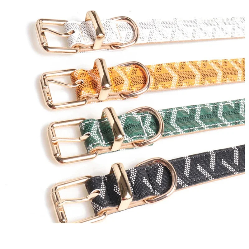 Individualizuotos patvarios PU odos šunų antkakliai Minkšti, patogūs antkakliai šunų aksesuarams Įvairių dydžių Reguliuojamos gyvūnų reikmenys