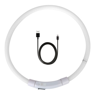 Nakts drošība Mirgojoša mirdzoša kaklasiksna Nakts apgaismojoša uzlādes kaklasiksna Led USB suņu kaklasiksna mājdzīvnieku aksesuāri suņu aksesuāri