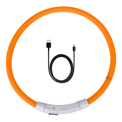 Nakts drošība Mirgojoša mirdzoša kaklasiksna Nakts apgaismojoša uzlādes kaklasiksna Led USB suņu kaklasiksna mājdzīvnieku aksesuāri suņu aksesuāri