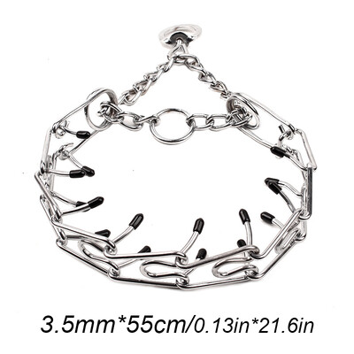 Lielo suņu mājdzīvnieku apmācība Stimulējoša suņu apmācības ķēde Mājdzīvnieku piederumi Gumijas uzgaļi Drošs, regulējams, noņemams zaru žņaugs