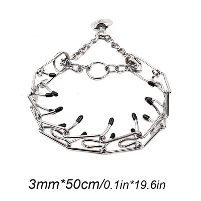 Lielo suņu mājdzīvnieku apmācība Stimulējoša suņu apmācības ķēde Mājdzīvnieku piederumi Gumijas uzgaļi Drošs, regulējams, noņemams zaru žņaugs