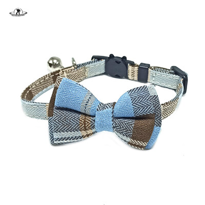 Pet Breakaway kačių antkaklis peteliškės ir varpelio mielas languotas kalėdinis raudonas elastingas reguliuojamas šunų antkaklis su varpeliu mažu varpeliu katėms