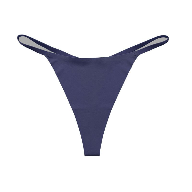 Dámske priedušné neviditeľné jednodielne nohavičky v európskych a amerických veľkostiach s nízkym pásom, bezšvové, z ľadového hodvábu, s vysokými elastickými ramienkami