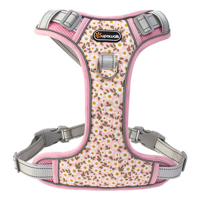 Ham pentru câini reflectorizant pentru antrenament în aer liber, guler de vestă pentru animale de companie, curea de piept potrivită pentru câini mari, mijlocii și mici, hamuri pentru câini imprimate