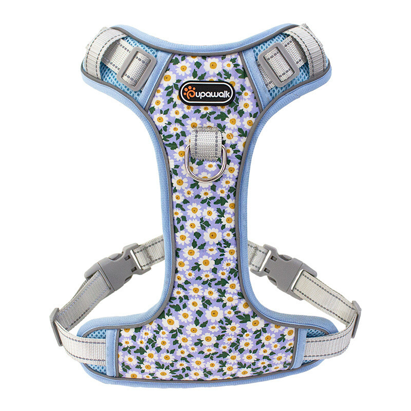 Ham pentru câini reflectorizant pentru antrenament în aer liber, guler de vestă pentru animale de companie, curea de piept potrivită pentru câini mari, mijlocii și mici, hamuri pentru câini imprimate