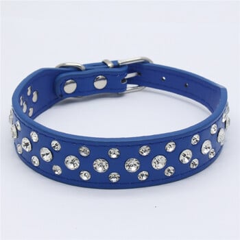 Crystal Dog Collar Glitter Rhinestone Pet Dog Нашийници за малки кучета Котка Чихуахуа Питбул Колие с регулируема каишка Продукт за домашни любимци