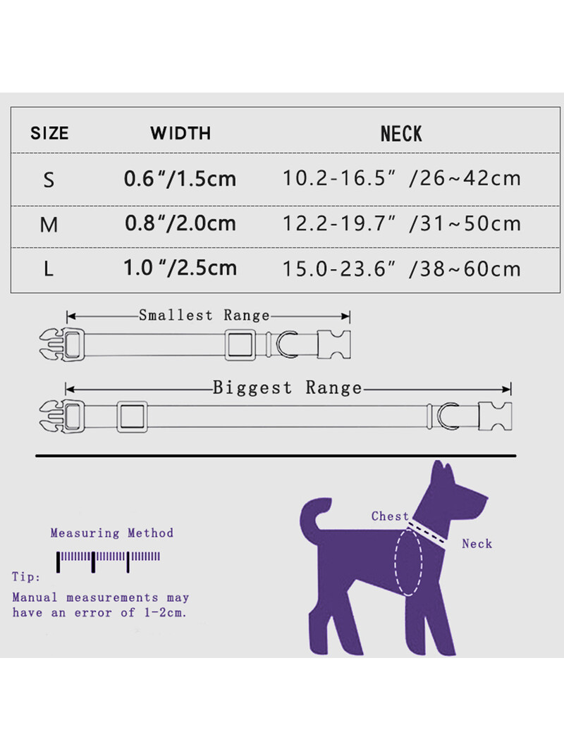 CP630 Gėlių rašto antkaklis naminiams gyvūnėliams, minkštas audinys ir patvari sagtis, Reguliuojamas antkaklis tinka įvairaus dydžio šunims.