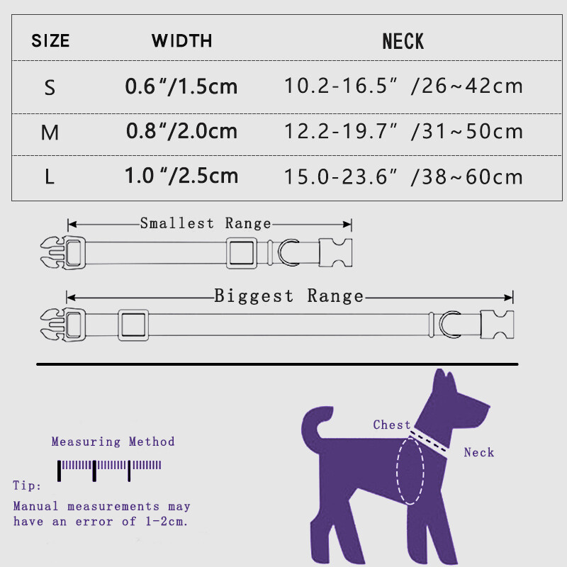 CP457 naminių gyvūnėlių antkaklis su gėlių raštu mažiems vidutinio dydžio šunims
