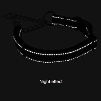 Нашийник за кучета за малки, средни и големи кучета Предпазна ключалка Отразяваща регулируема верига от неръждаема стомана Нашийник за кучета за обучение