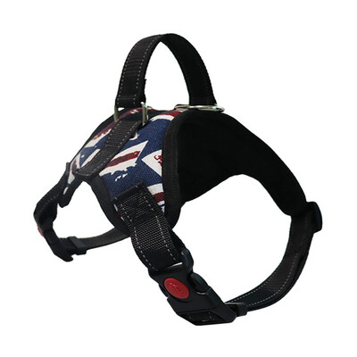 Naminių šunų reguliuojami nailoniniai diržai dideliems šunims liemenių diržai krūtinės diržas šuniuko pavadėliai Šviesą atspindintys diržai be traukimo vaikščiojimo treniruotėms