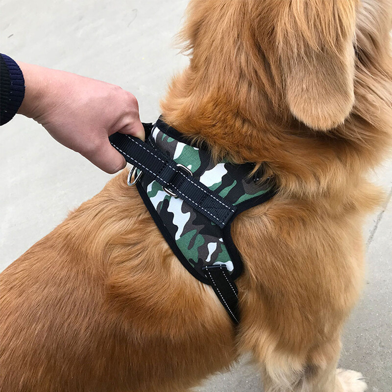 Naminių šunų reguliuojami nailoniniai diržai dideliems šunims liemenių diržai krūtinės diržas šuniuko pavadėliai Šviesą atspindintys diržai be traukimo vaikščiojimo treniruotėms