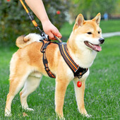 Tvirtos prancūzų buldogo petnešos su rankena vaikščiojančių didelių šunų petnešos vidutinio dydžio šunims Shiba Inu Mopso talismano priedai