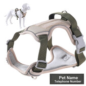 Šunų diržai Šviesą atspindintys, reguliuojami naminių gyvūnėlių diržai be traukimo vaikščiojimo treniruokliai mažiems vidutiniams dideliems šunims krūtinės diržas gaminio diržas