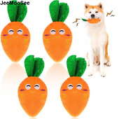 Pas Squeaky Carrot Igračke za pse Plišane, mekane igračke za žvakanje psića Interaktivne potrepštine za kućne ljubimce za male srednje pse Njega zuba