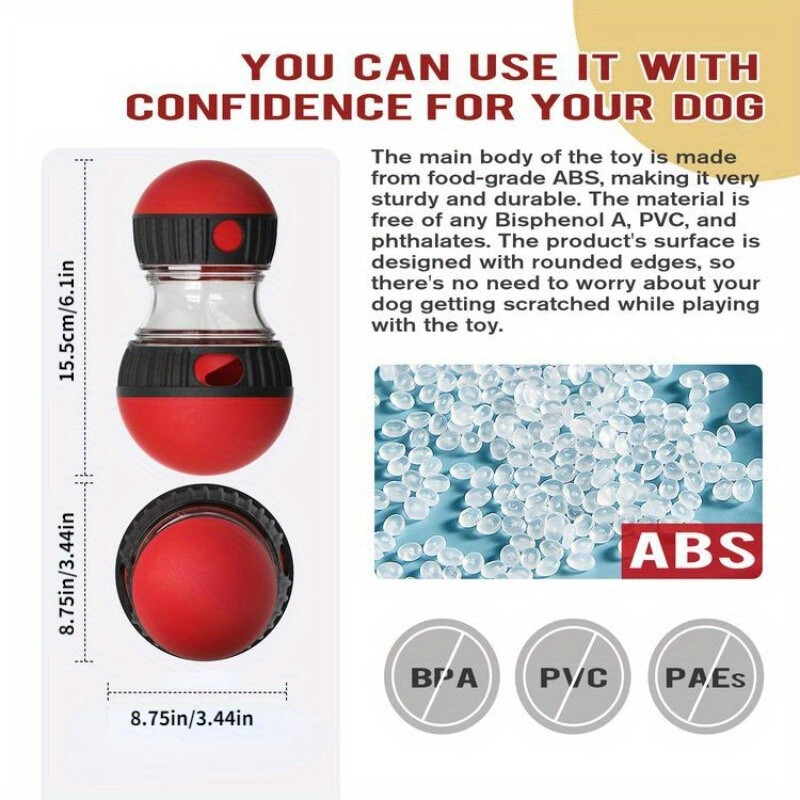 Sferinio dizaino šunų mokomieji žaislai, lėto naminių gyvūnėlių lėto maisto kamuolys, interaktyvus dresuojamasis kamuolys, įdomūs ir smagūs žaislai naminiams gyvūnėliams Šunų žaislas