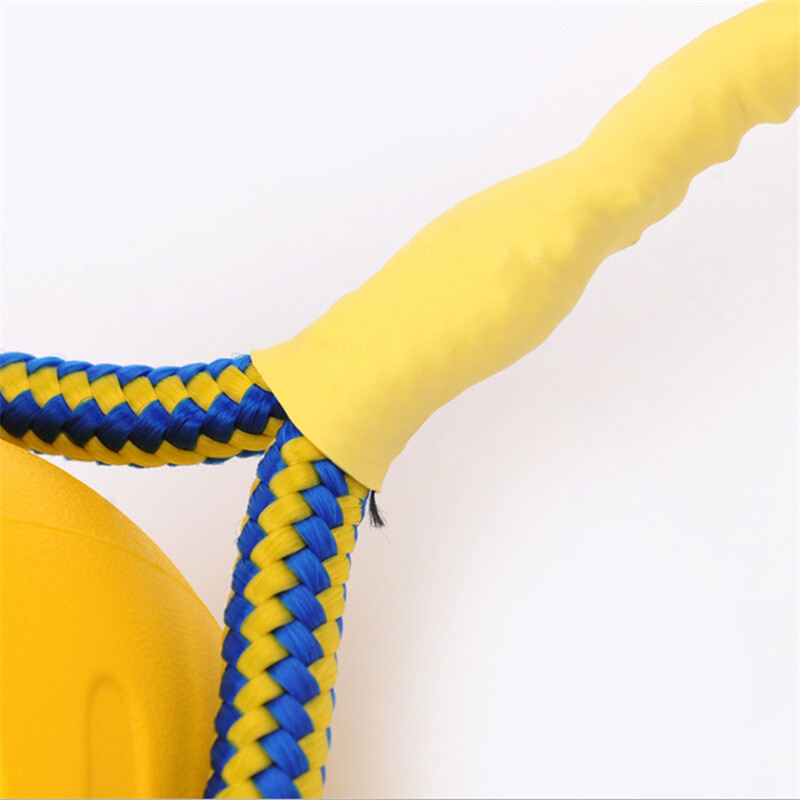 7/9 cm hävimatu täiskummist palliga lemmiklooma koera treenimine närimismäng Hammustusmänguasi Koera mänguasjad väikesele ja keskmisele suurele koerale, interaktiivsed