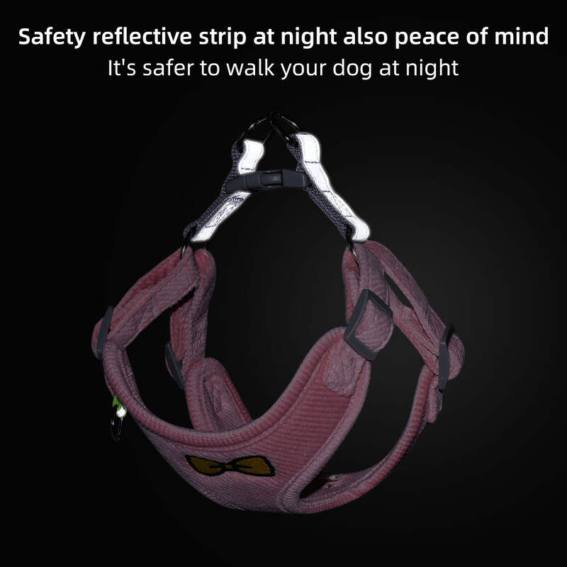 Mājdzīvnieku suņu vestes siksnas komplekts maziem un vidējiem suņiem kaķiem bez vilkšanas, regulējama vilces siksna kucēnam pastaigu skriešanas piederumi