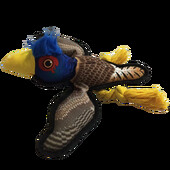 Jautra, skaņa mājdzīvnieku rotaļlieta putns plīša rotaļlieta jauka zila galva putns suns izklaide interaktīva rotaļlieta suns košana rotaļlietas zobu slīpēšana un tīrīšana