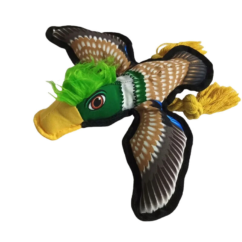 Jautra, skaņa mājdzīvnieku rotaļlieta putns plīša rotaļlieta jauka zila galva putns suns izklaide interaktīva rotaļlieta suns košana rotaļlietas zobu slīpēšana un tīrīšana